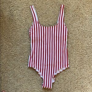 NEW H&M striped one piece swimsuit